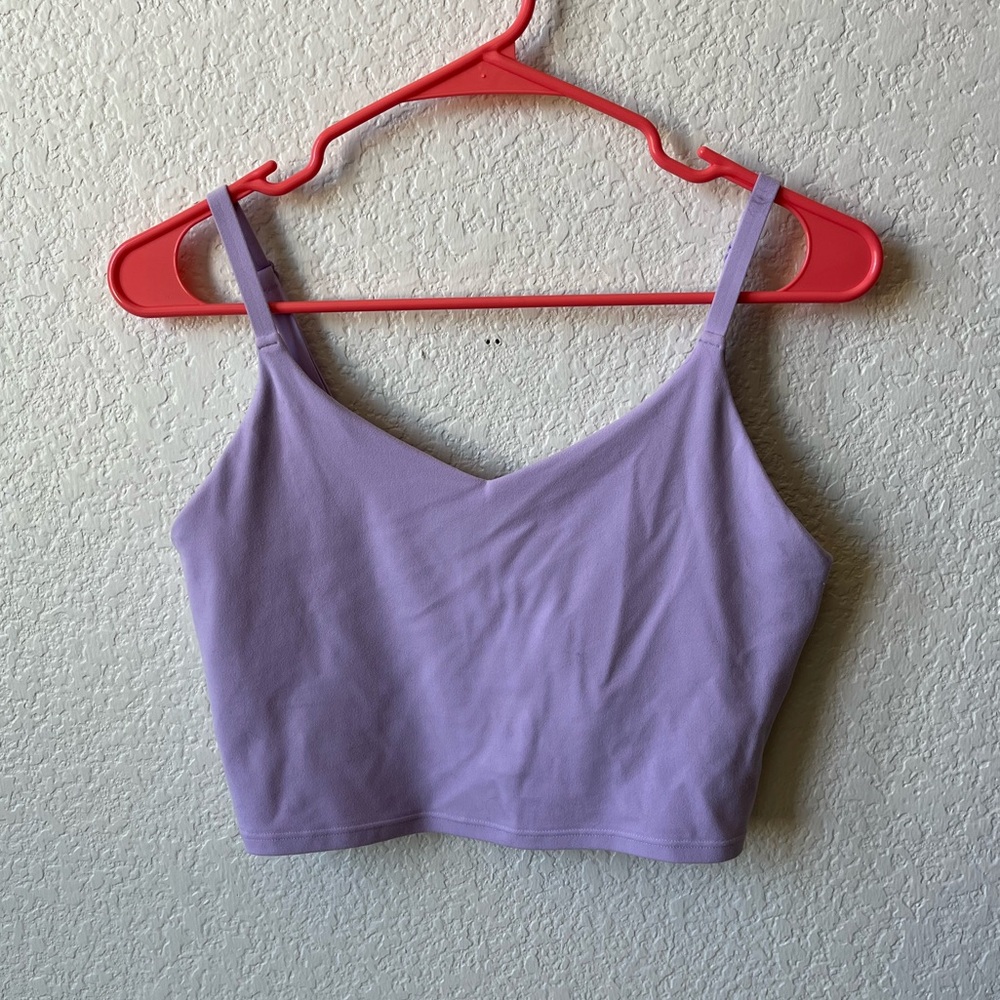 Athleta Lavender Crop Top